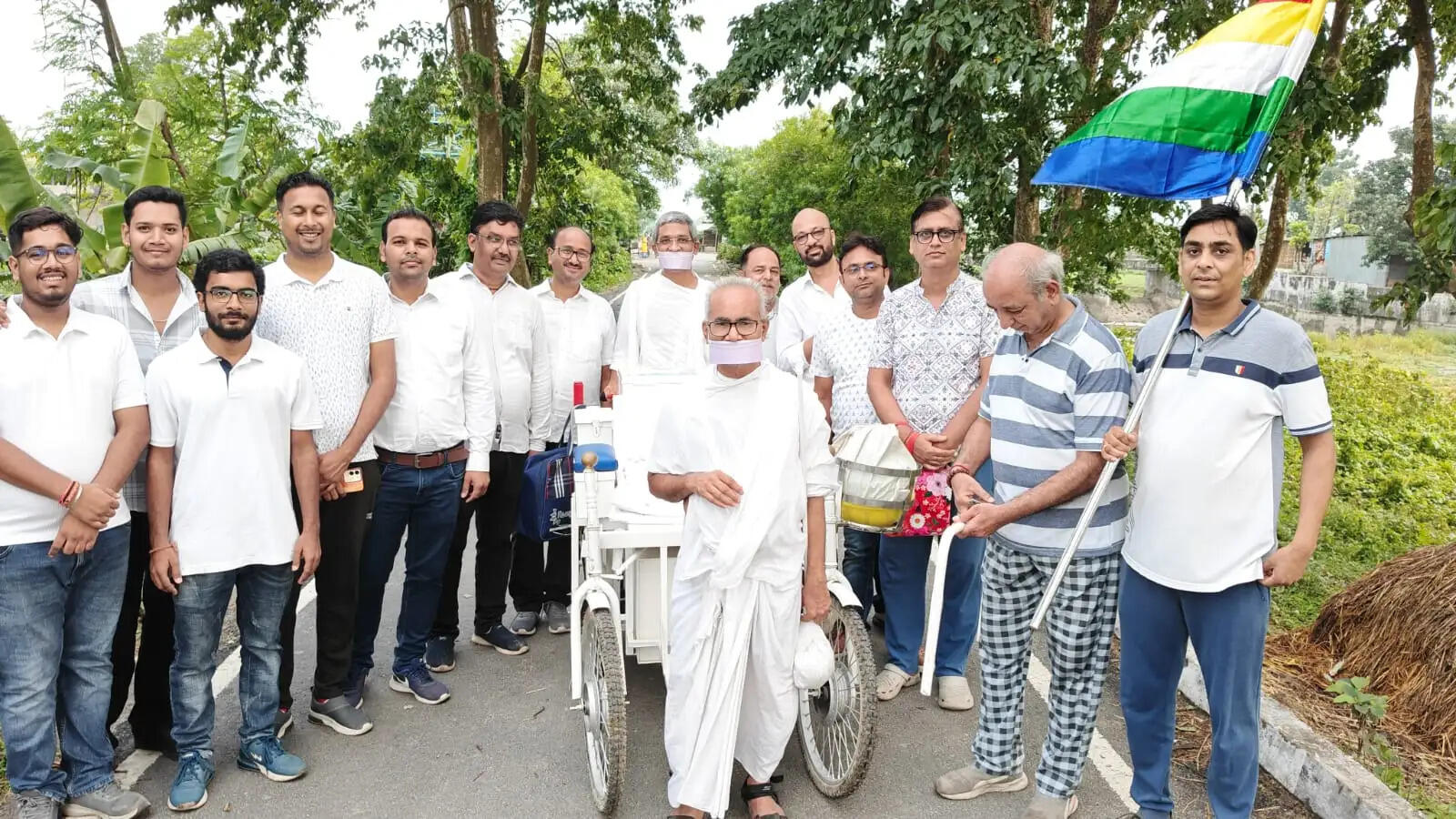 जैन मुनि के फारबिसगंज आगमन पर तेरापंथ समाज ने किया स्वागत