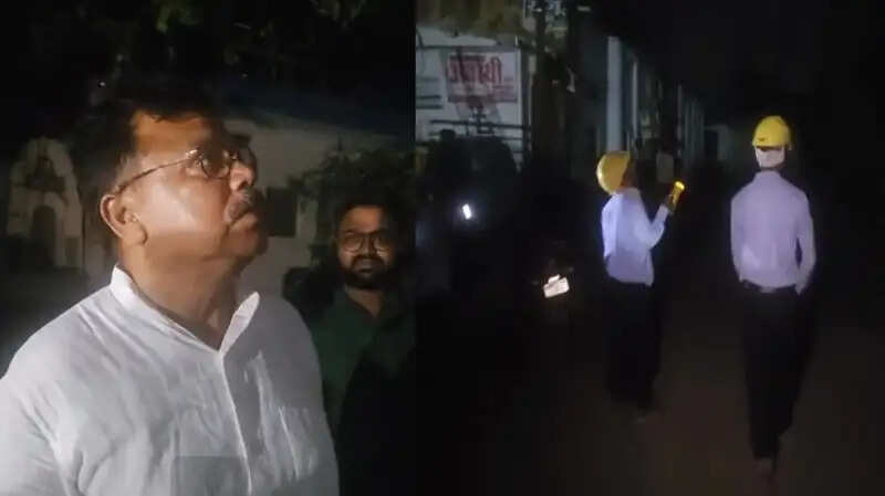ग्वालियर : आंधी-पानी से हुए नुकसान का जायजा लेने देर रात पहुंचे ऊर्जा मंत्री तोमर, किया निरीक्षण