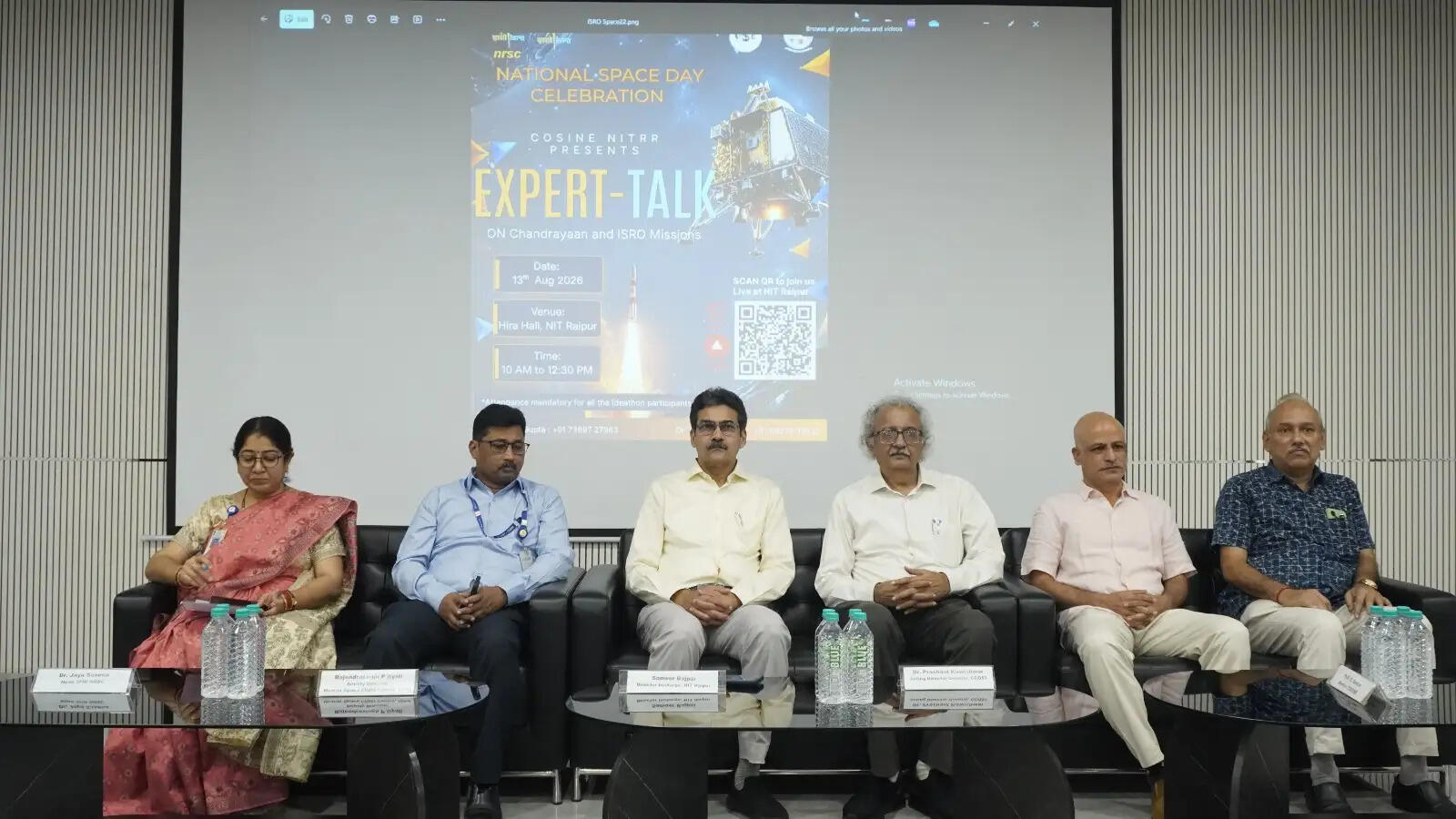 एनआईटी रायपुर ने इसरो-एनआरएससी तकनीकी संवाद और स्पेसटेक आइडियाथॉन चैलेंज के साथ मनाया राष्ट्रीय अंतरिक्ष दिवस