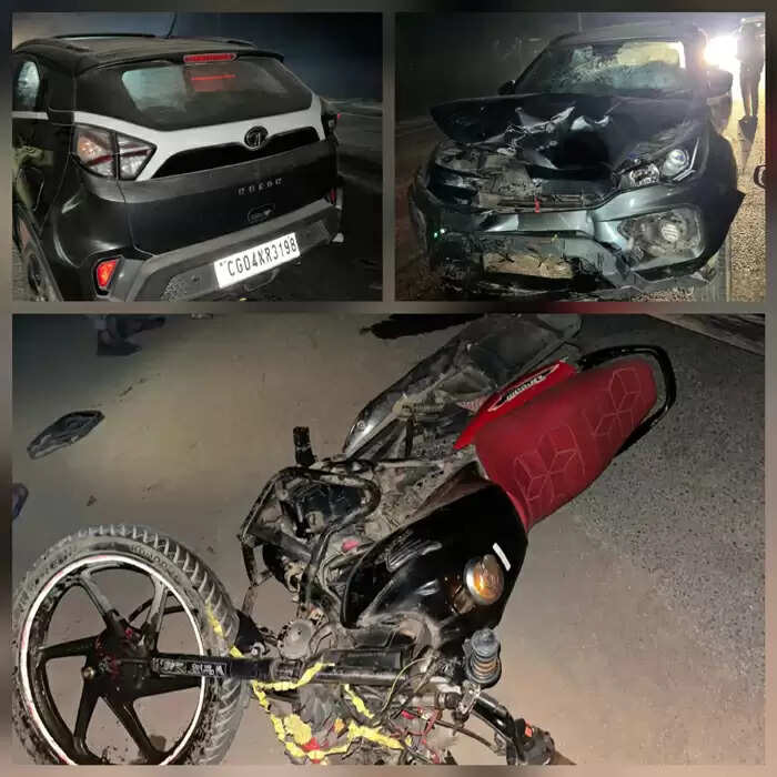 कांकेर : कार-बाइक की टक्कर में बाइक सवार युवक की माैत