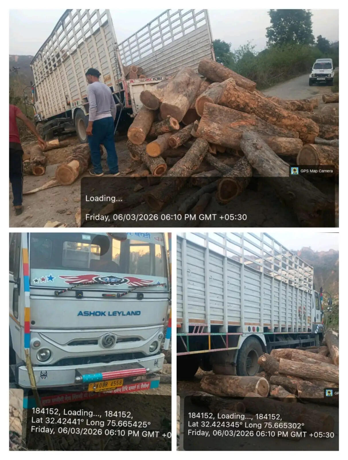 बसंतपुर में पुलिस-वन विभाग की संयुक्त कार्रवाई, 45 क्विंटल अवैध जलाऊ लकड़ी से भरा ट्रक जब्त