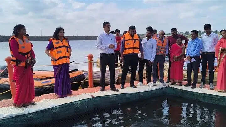 खंडवाः प्रमुख राजस्व आयुक्त ने ग्राम रोशनी में इंटीग्रेटेड फार्मिंग क्लस्टर परियोजना का अवलोकन किया