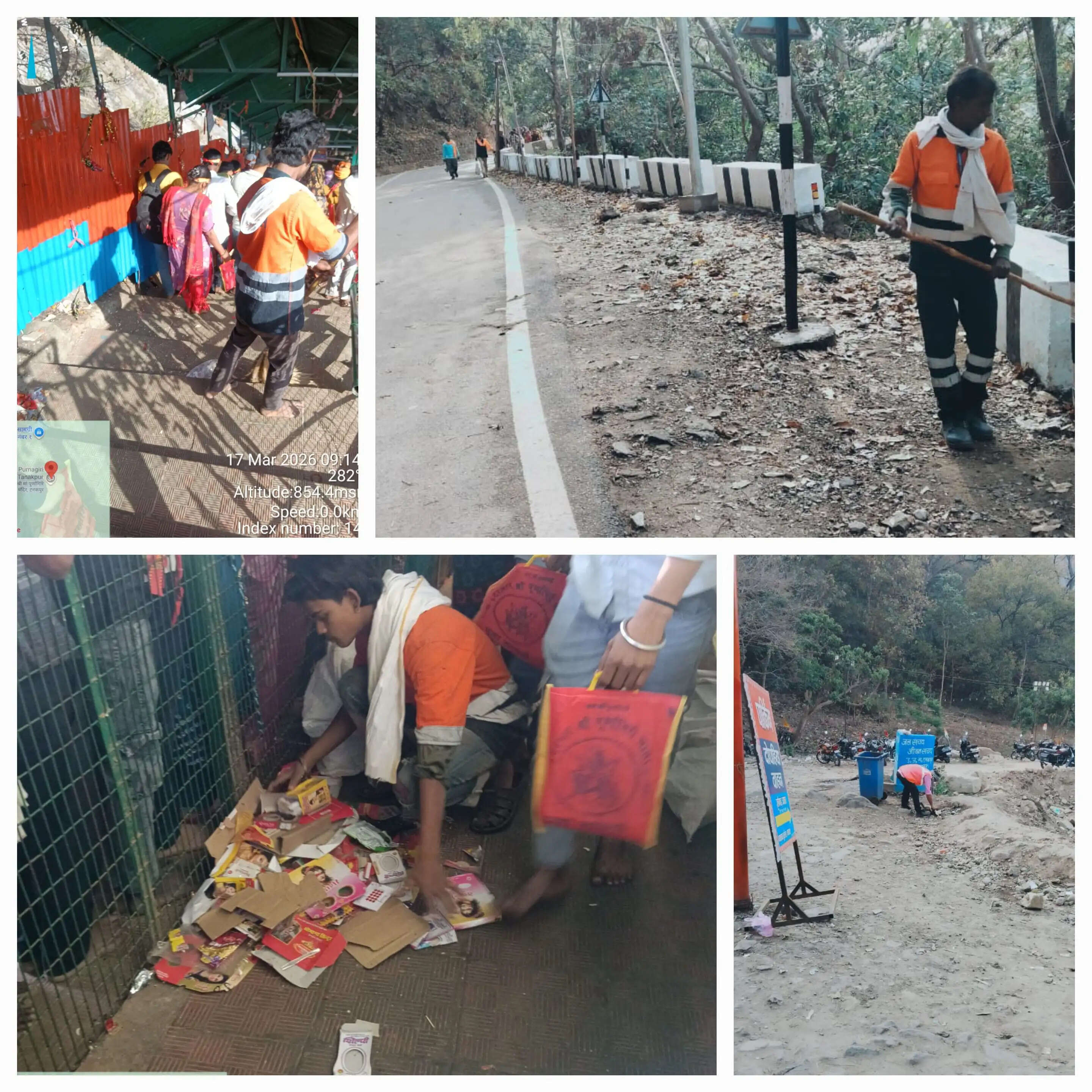 प्रशासन ने मंदिर परिसर और मार्ग को स्वच्छ और व्यवस्थित बनाने के लिए उठाए कदम