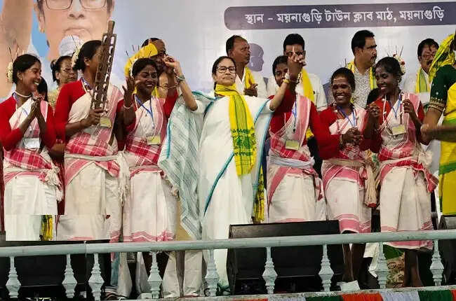 मुख्यमंत्री ममता बनर्जी ने दिया विकास का आश्वासन, केंद्र पर साधा निशाना