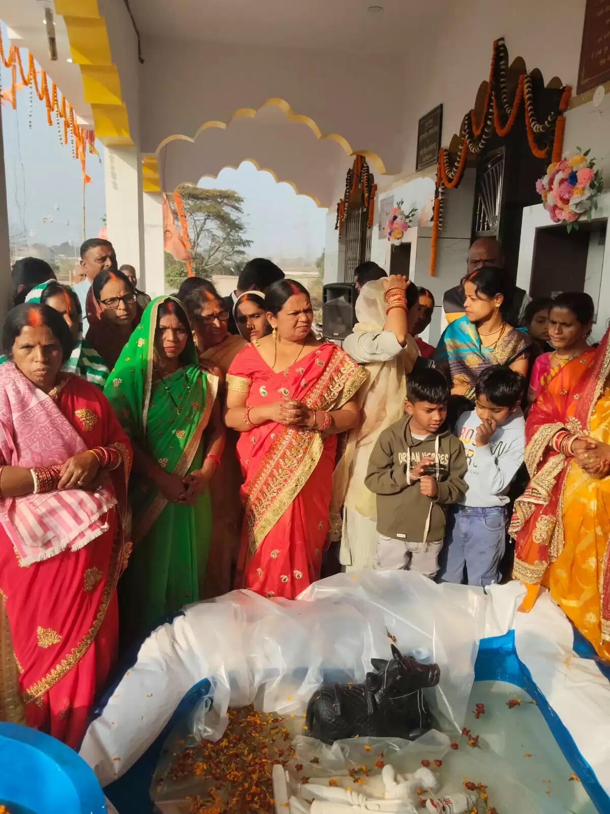 प्रतिमा प्राण प्रतिष्ठा अनुष्ठान के तीसरे दिन हुआ अन्नाधिवास