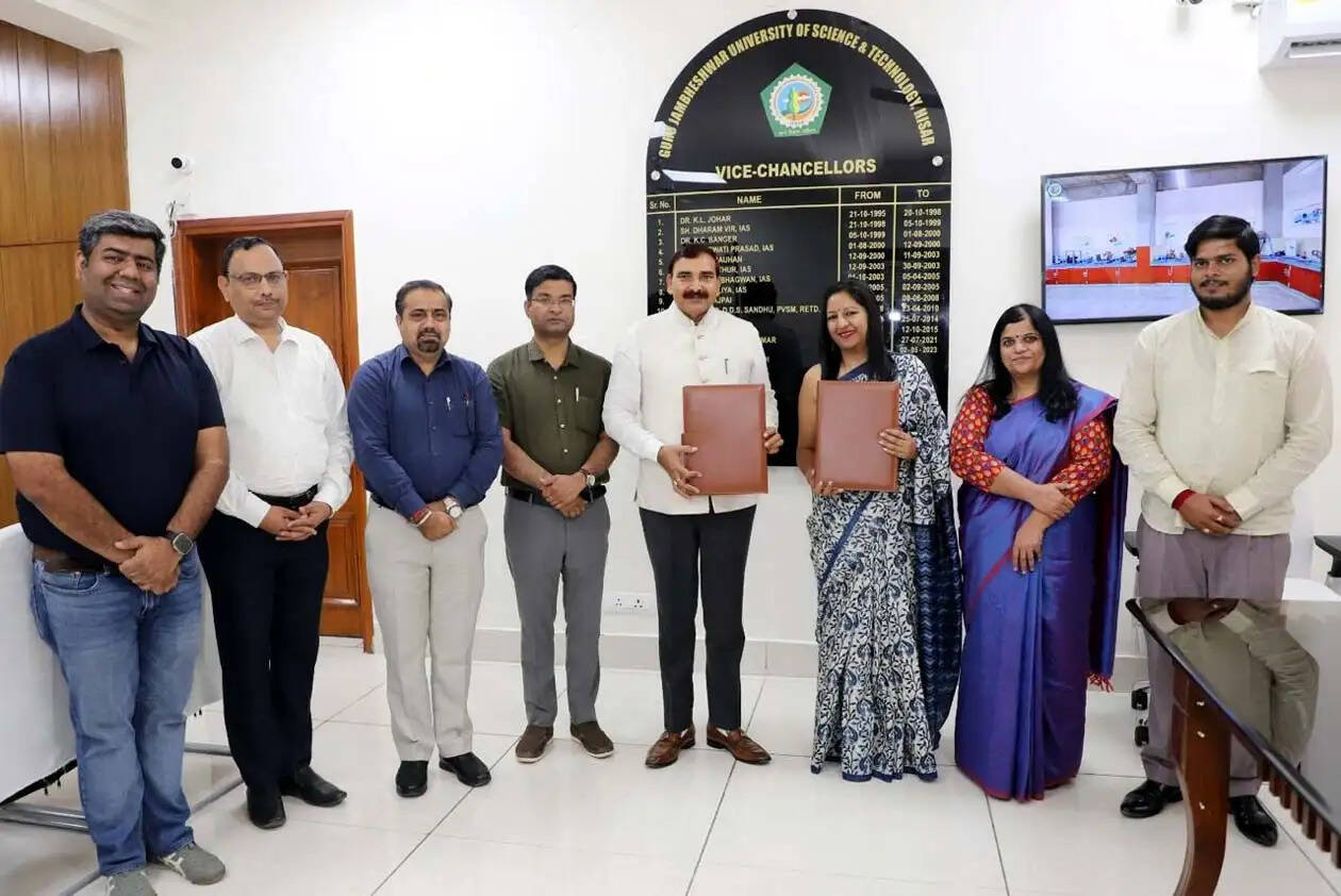 हिसार : गुरु जम्भेश्वर विश्वविद्यालय ने नैसकॉम के साथ किया एमओयू, सभी विभागों के विद्यार्थी उठाएंगे लाभ