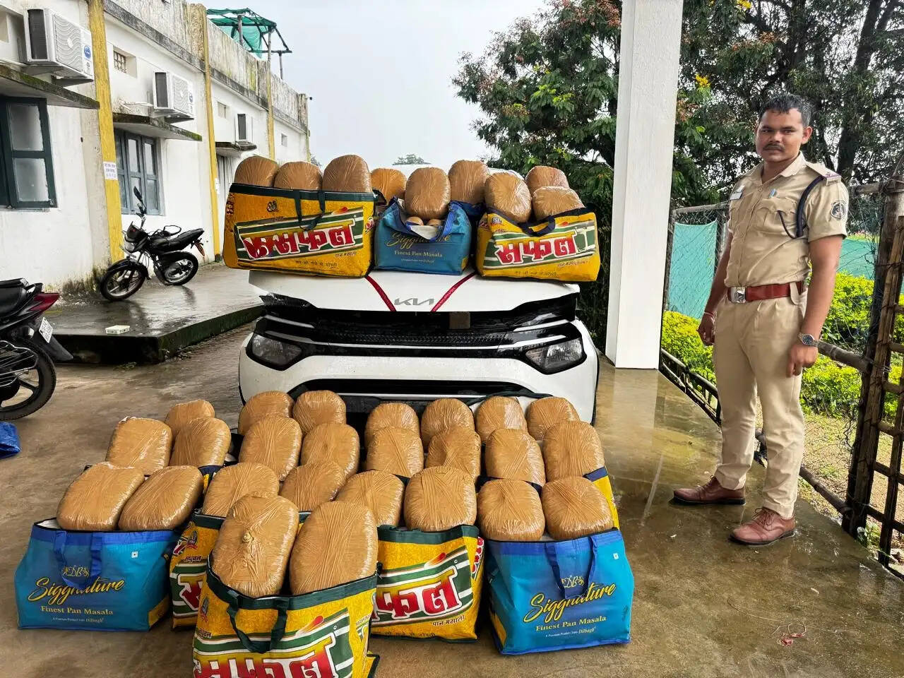 ऑपरेशन आघात में जशपुर पुलिस की बड़ी कार्रवाई, 520 किलो गांजा जब्त