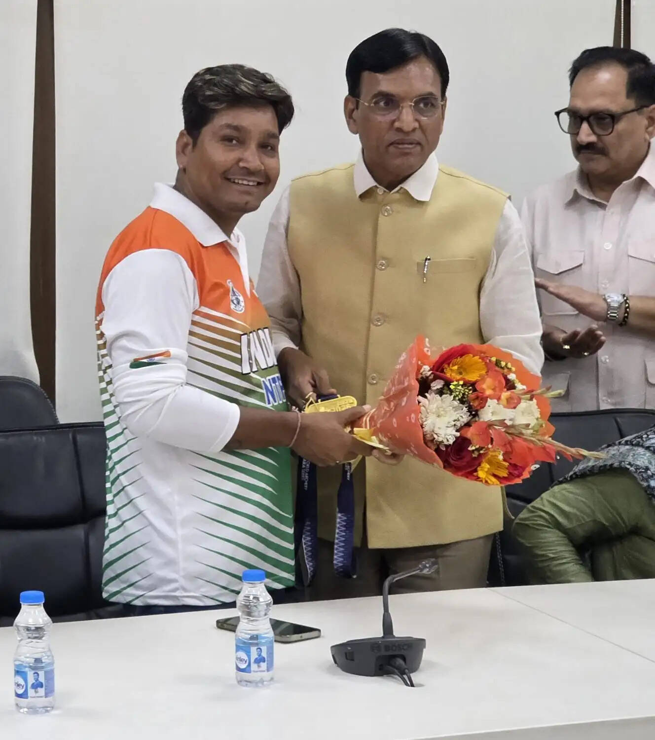 वर्ल्ड चैंपियनशिप पदक विजेता श्याम सुंदर स्वामी का दिल्ली में सम्मान