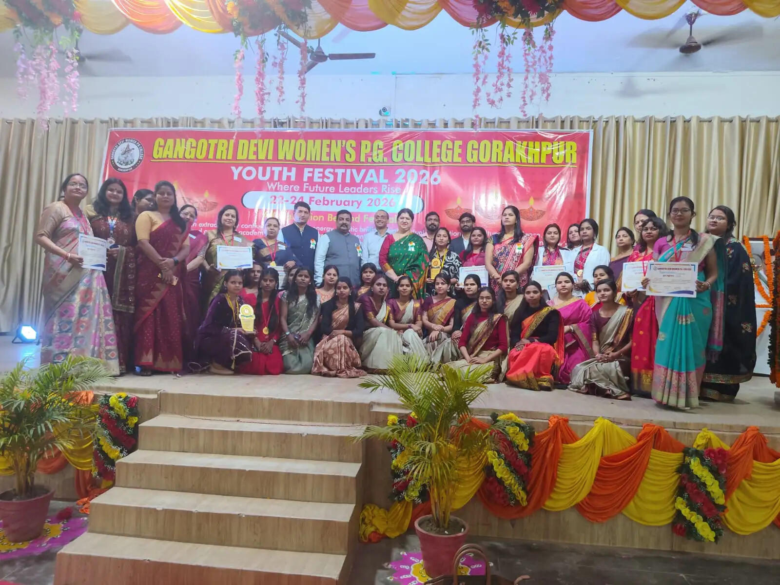 युवा महोत्सव–2026 के समापन समाराेह में विजेताओं का हुआ सम्मान