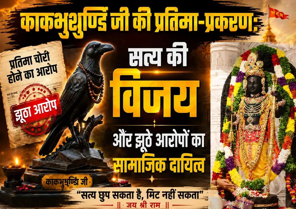 काकभुशुण्डि जी की प्रतिमा-प्रकरण: सत्य की विजय और झूठे आरोपों का सामाजिक दायित्व