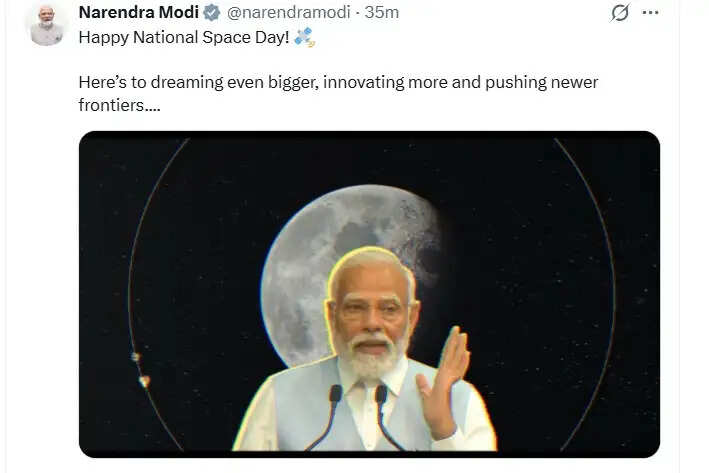 प्रधानमंत्री मोदी ने दी राष्ट्रीय अंतरिक्ष दिवस की शुभकामनाएं