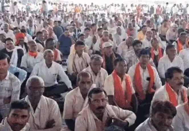 छत्तीसगढ़ के किसानों का 10 सूत्रीय मांगों को लेकर विशाल प्रदर्शन