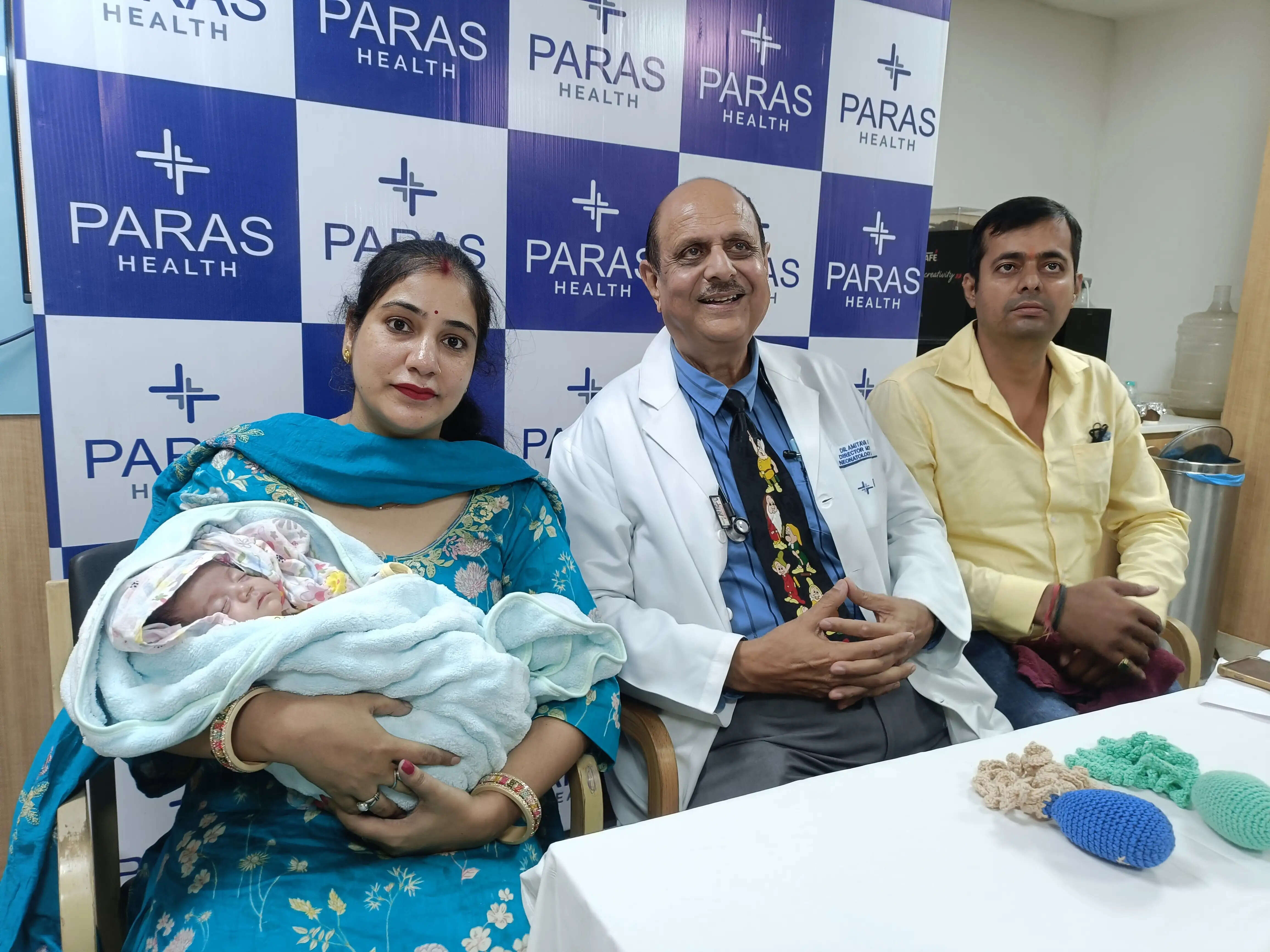 करनाल में 900 ग्राम वजन के साथ पैदा हुई बच्ची को गुरुग्राम में मिला जीवनदान