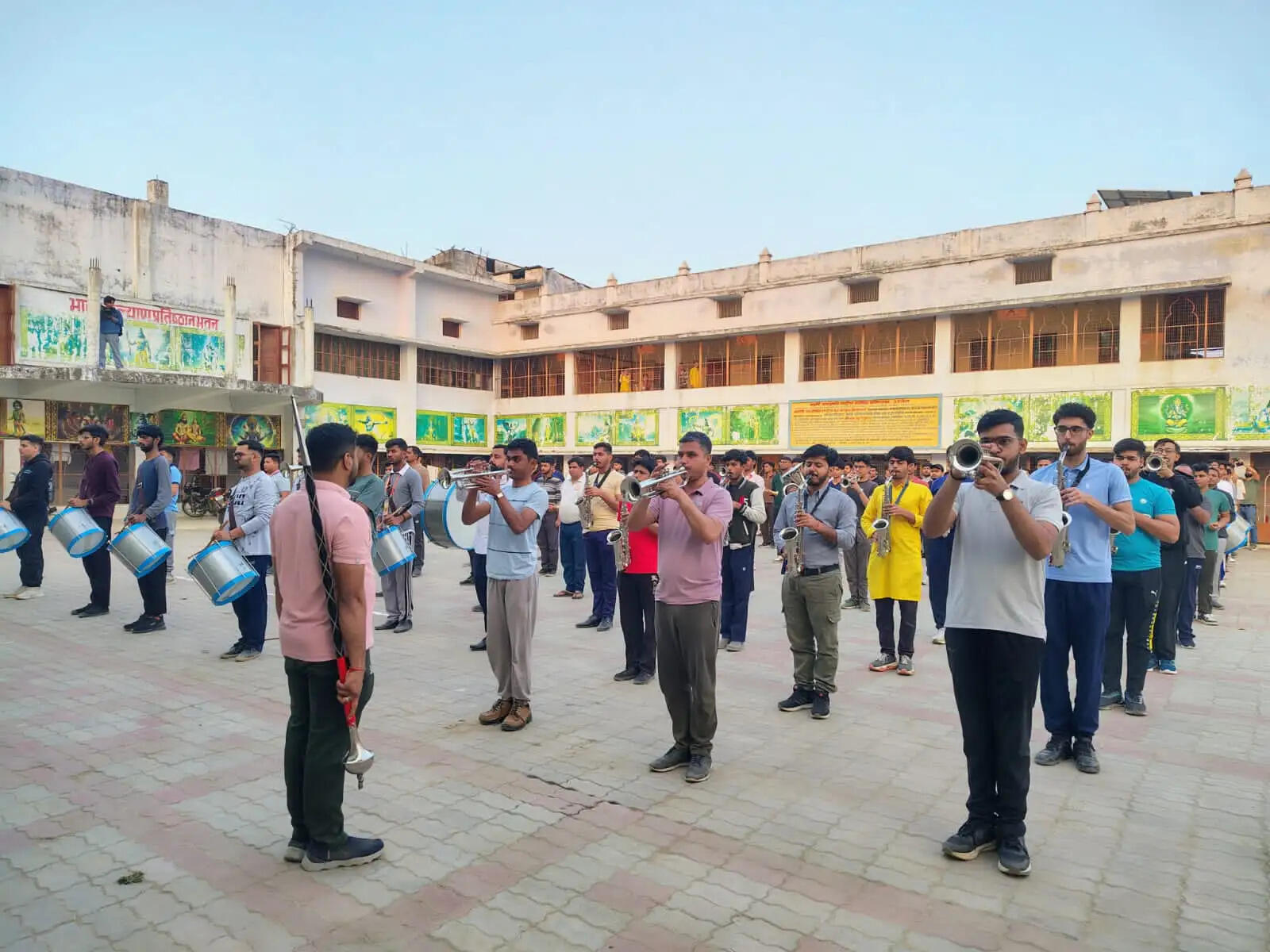 राम मंदिर में संघ के घोष दल का हाेगा श्रीरामार्चनम, स्वयंसेवक पहुंचे अयोध्या