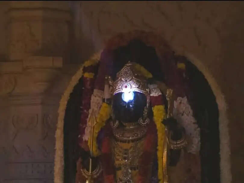 जन्मभूमि मंदिर में प्रभु श्रीराम का मनाया जन्मोत्सव, सूर्य की किरण ने किया मस्तकाभिषेक