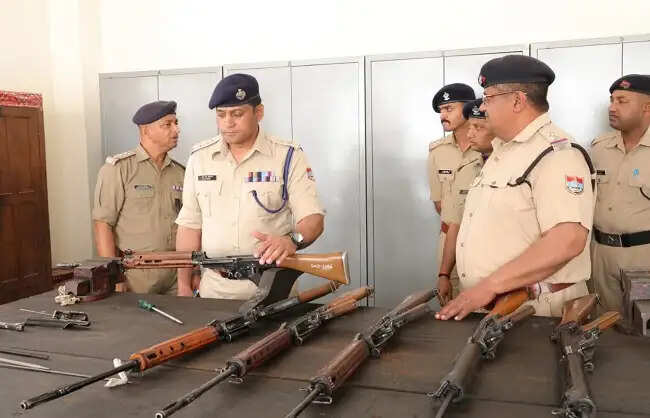 एसएसपी ने पुलिस लाइन का किया वार्षिक निरीक्षण