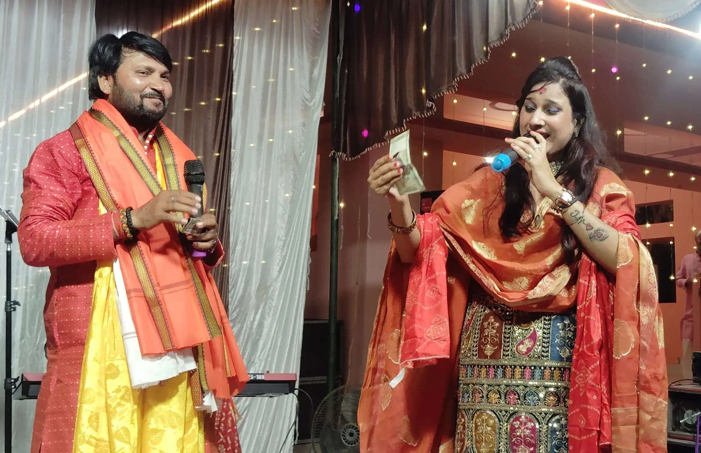 हनुमान जन्मोत्सव पर आयाेजित जागरण में भजनों पर रातभर झूमे श्रद्धालु