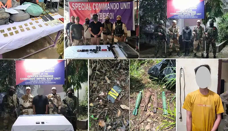 मणिपुर में सुरक्षा बलों की बड़ी कार्रवाई, उग्रवादी संगठनों के कई कैडर गिरफ्तार