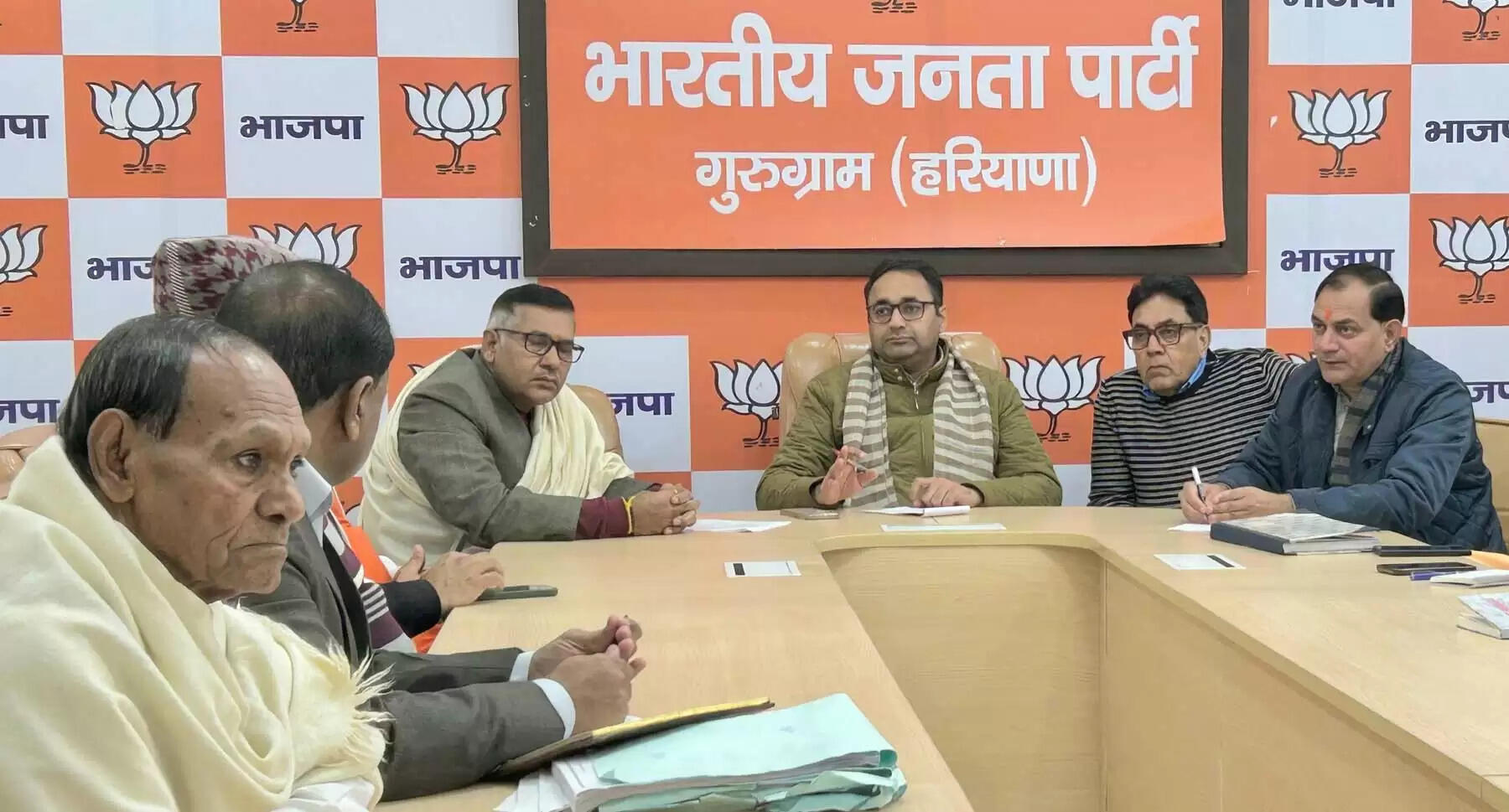 गुरुग्राम जिला के सभी 1504 बूथों पर भाजपा अध्यक्षों के चुनाव संपन्न&nbsp;