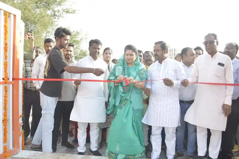 भोपालः मंत्री कृष्णा गौर ने किया 25 लाख लीटर की पानी की टंकी का भूमिपूजन