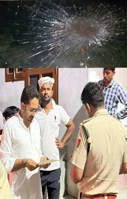 सोनीपत में प्रचार के दौरान इनेलो काफिले पर पत्थरबाजी, गाड़ी क्षतिग्रस्त