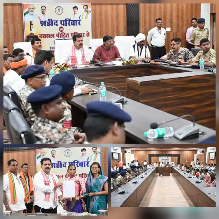 उप मुख्यमंत्री एवं वन मंत्री ने शहीद और नक्सल पीड़ित परिवारों से की आत्मीय मुलाकात