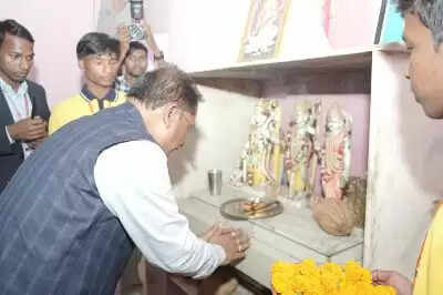 कोरबा : मुख्यमंत्री विष्णुदेव साय ने गौरा-गौरी की पूजा कर प्रदेशवासियों के खुशहाली की कामना की