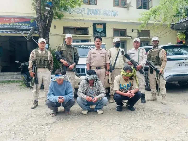 कांगपोकपी में टायर वर्कशॉप जलाने की कोशिश मामले में तीन बदमाश गिरफ्तार