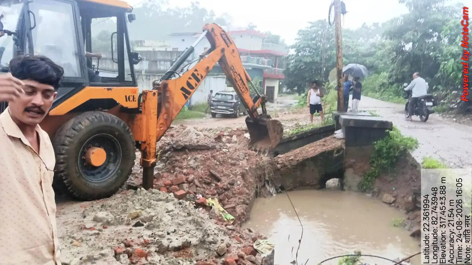 कोरबा में तेज बारिश के बाद जलभराव, निगम अमला सातों जोन में रहा सक्रिय