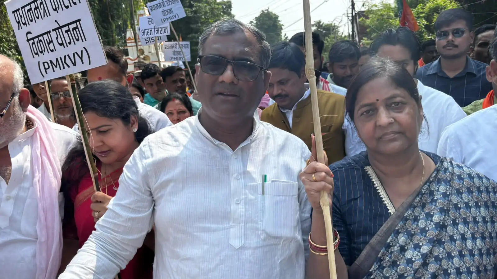 सेवा संकल्प सभा के बाद निकली सेवा ज्योति यात्रा, भाजपा कार्यकर्ताओं ने लिया जनसेवा का संकल्प