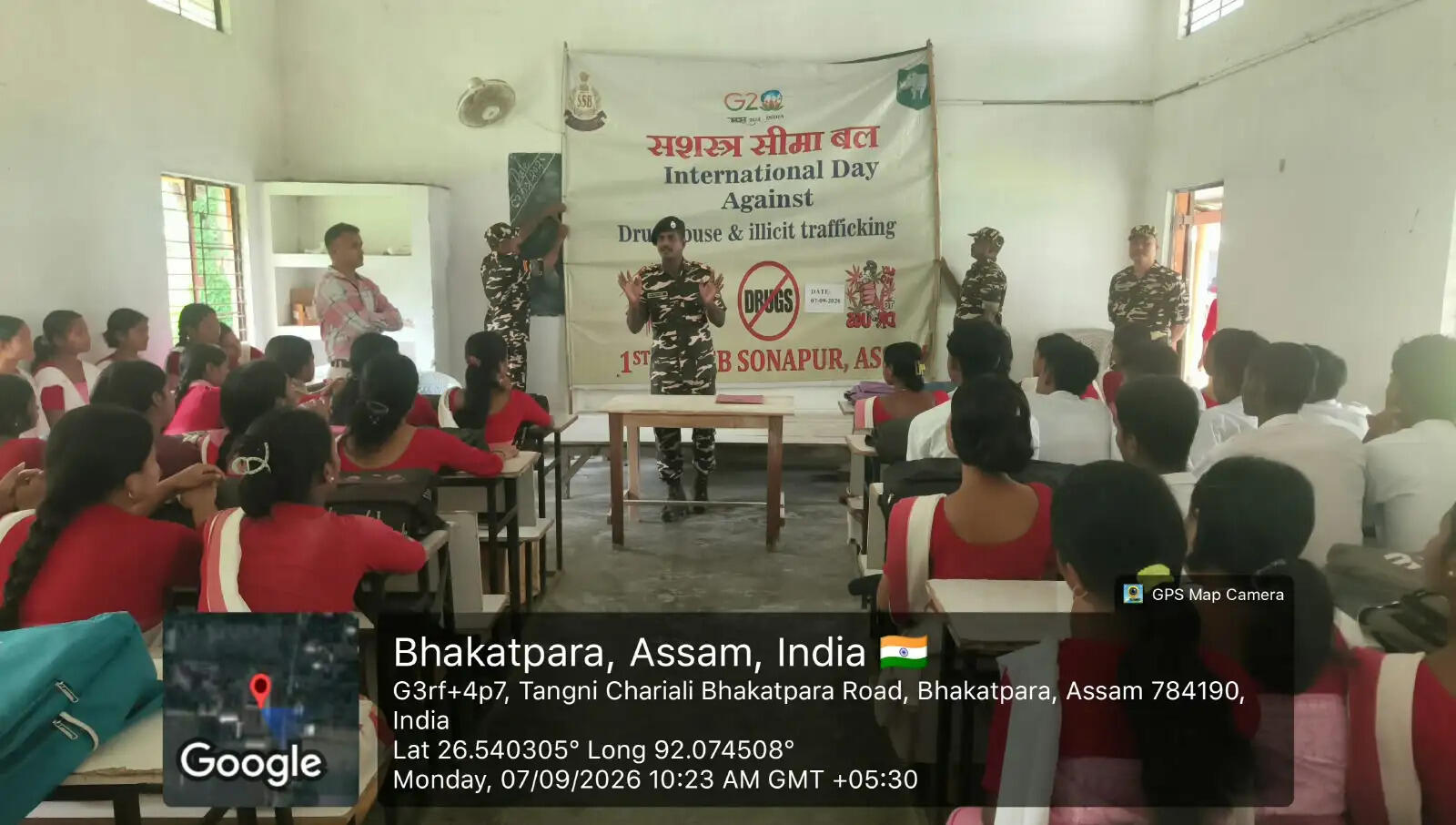 भकतपाड़ा एचएस स्कूल में ‘ड्रग-फ्री इंडिया’ अभियान के तहत जागरूकता कार्यक्रम