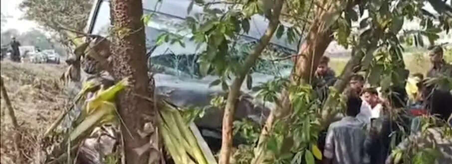 माजुली जा रही बस दुर्घटनाग्रस्त 11 घायल