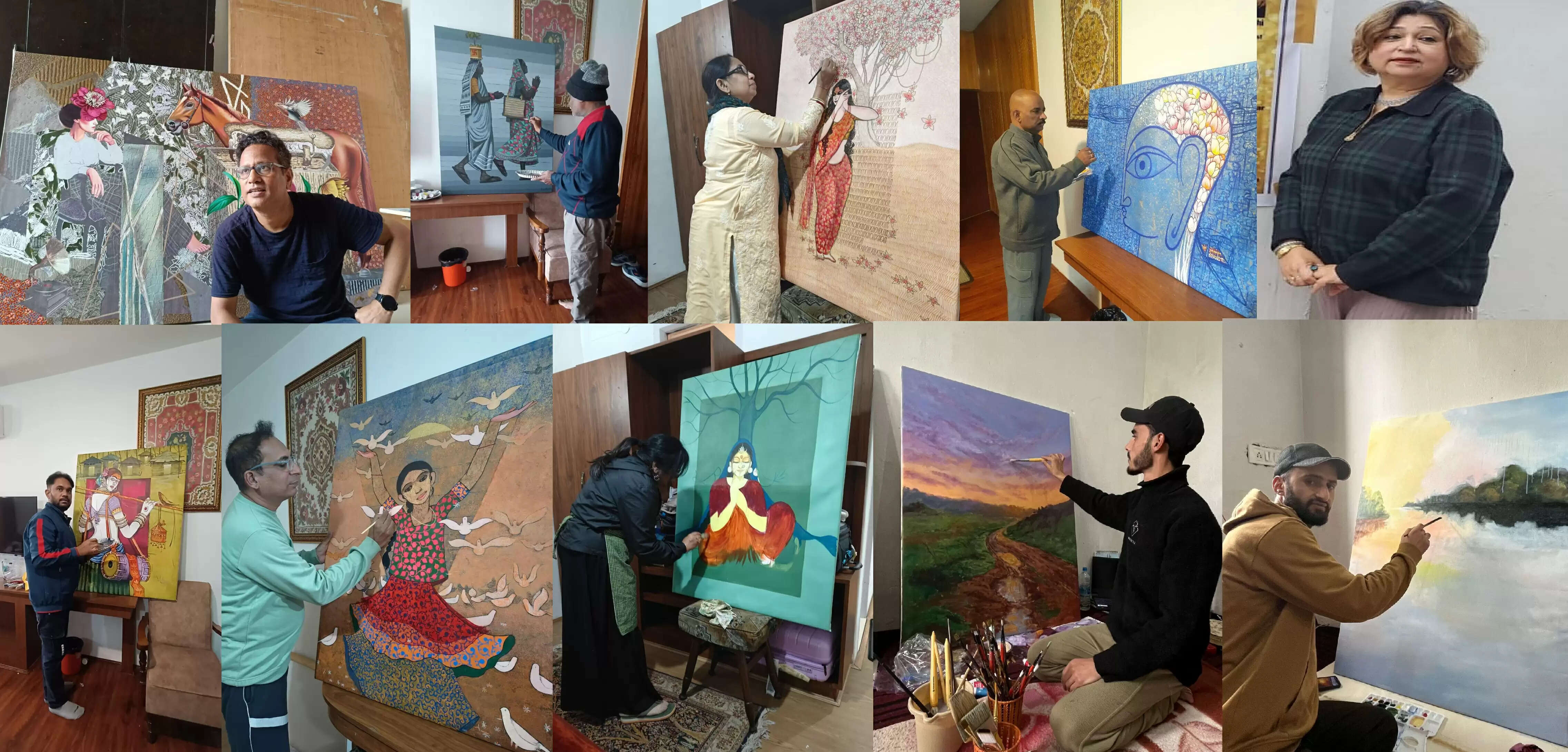 जश्न-ए-बहार राष्ट्रीय कला कार्यशाला में देशभर के कलाकारों का संगम