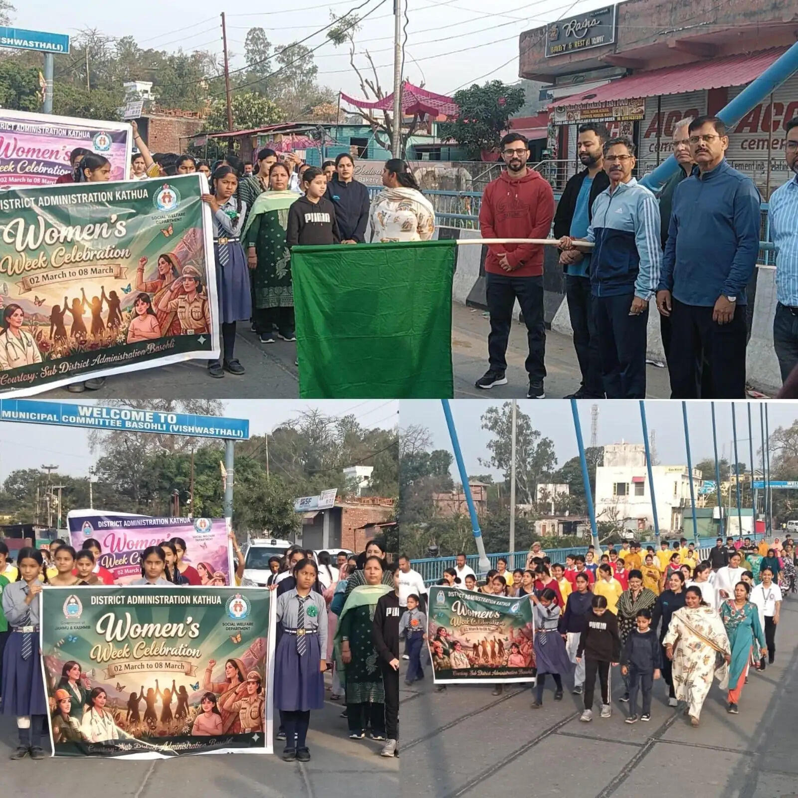 फिटनेस और सशक्तिकरण का संदेश-अटल सेतु बसोहली पर आयोजित वॉकाथॉन