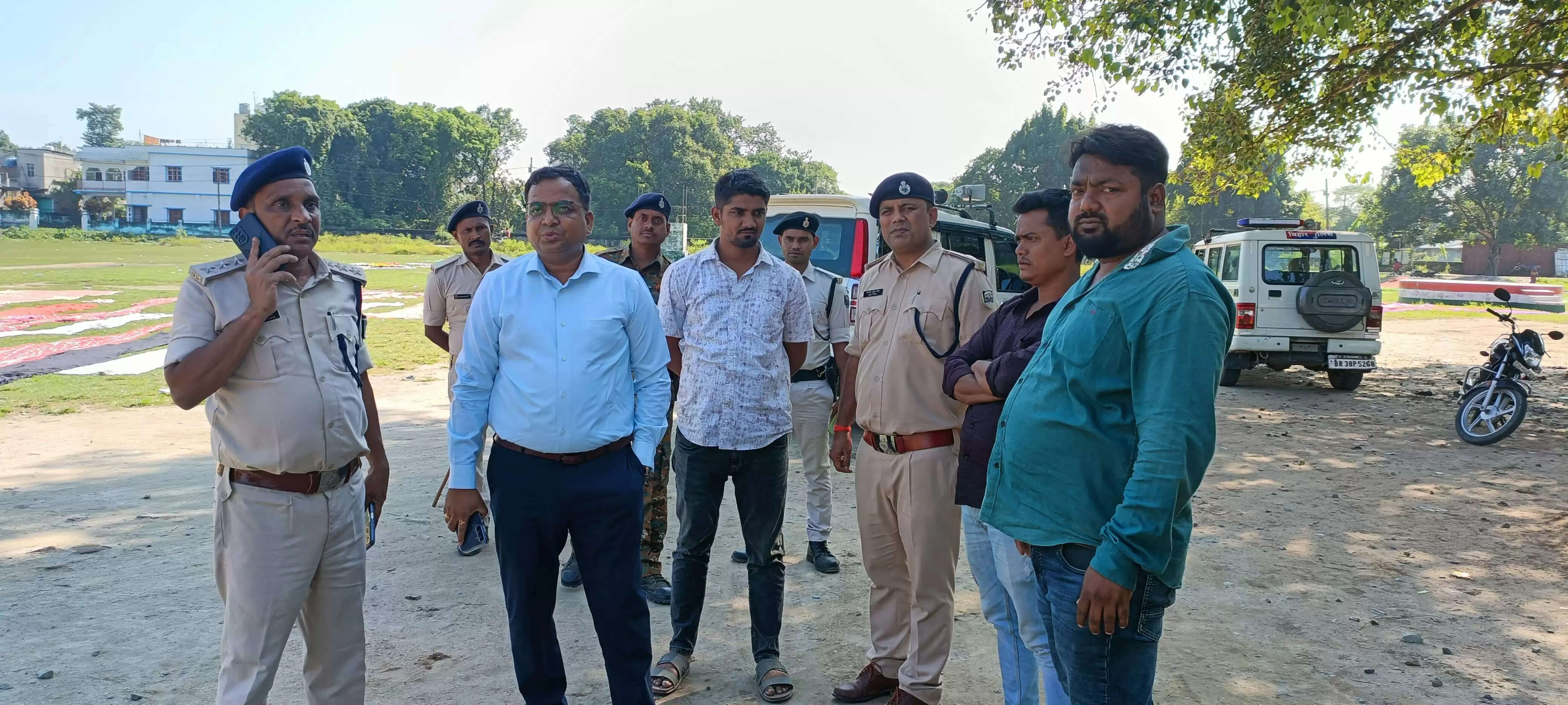 राहुल गांधी की चुनावी सभा को लेकर अनुमंडल प्रशासन ने सुरक्षा व्यवस्था का लिया जायजा