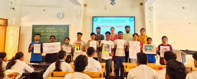 विश्व मानसिक स्वास्थ्य दिवस पर जागरूकता एवं ड्राइंग प्रतियोगिता का हुआ आयोजन
