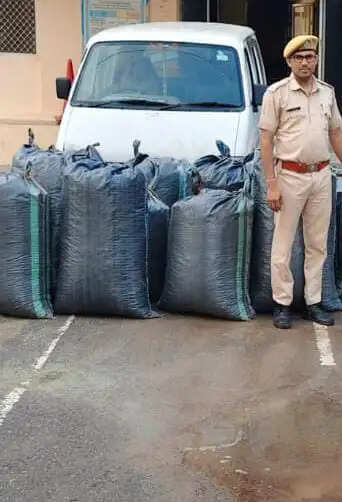 डीएसटी व पारसोली पुलिस की संयुक्त कार्रवाई, 260 किलो डोडा चूरा जब्त, तस्कर गिरफ्तार, कार सीज