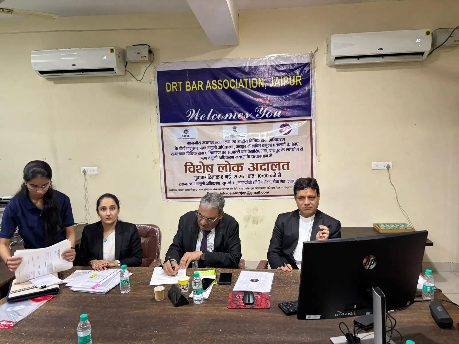 ऋण वसूली अधिकरण जयपुर की विशेष लोक अदालत में 450 से अधिक मामलों का निस्तारण
