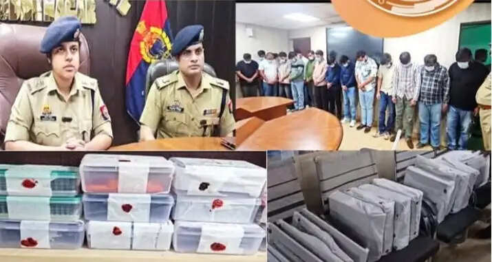 अमेरिकन और विदेशी नागरिकों से ठगी करने वाले 16 साइबर अपराधी गिरफ्तार