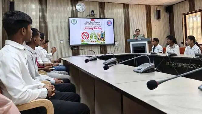 उद्यानिकी महाविद्यालय में 'विश्व तम्बाकू निषेध दिवस' पर जागरूकता कार्यक्रम