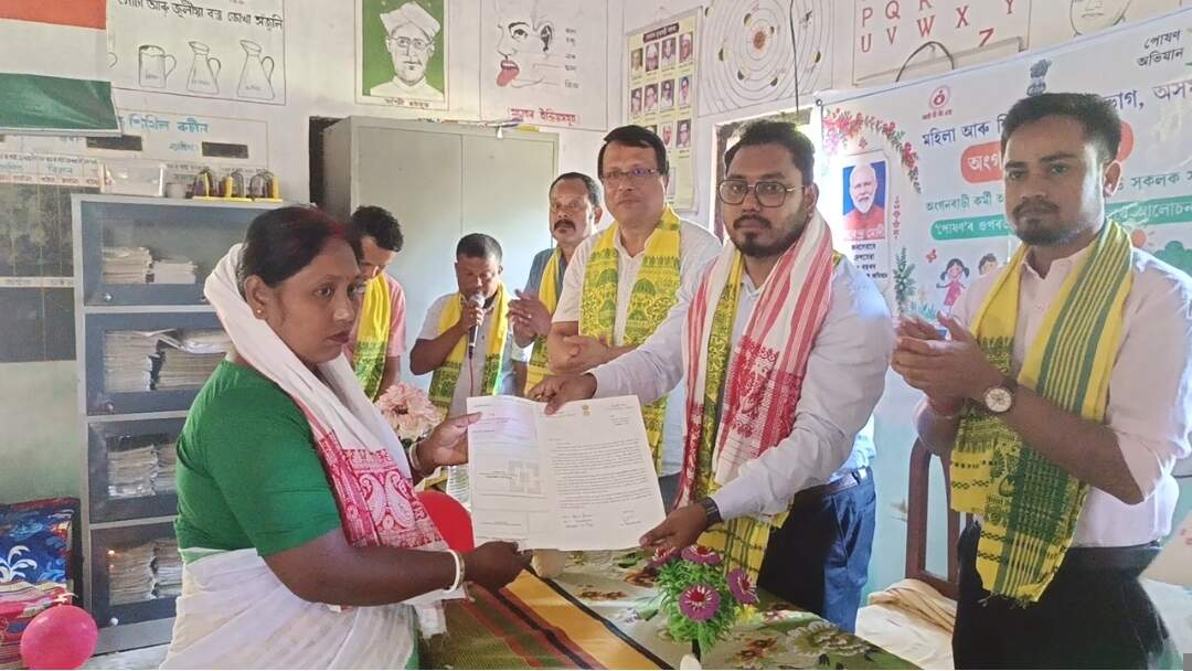 थानादारपारा आंगनबाड़ी केंद्र में आयोजित हुआ आंगन मिलन मेला