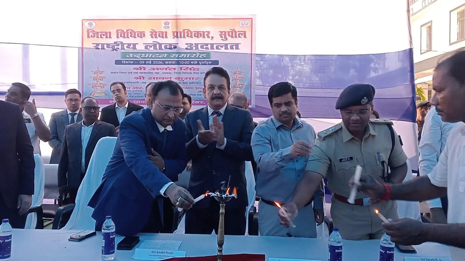 सुपौल व्यवहार न्यायालय में राष्ट्रीय लोक अदालत का आयोजन