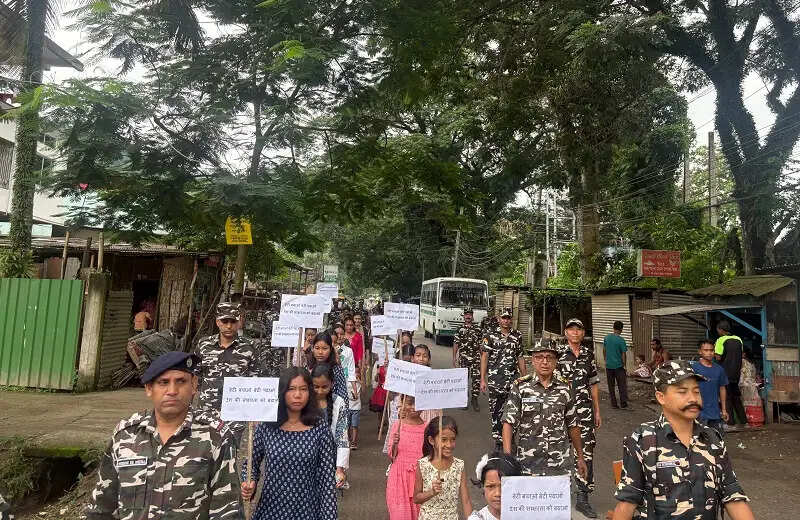 प्रथम वाहिनी एसएसबी के जी समवाय ने आयोजित किया बेटी बचाओ बेटी पढ़ाओ रैली एवं जागरूकता कार्यक्रम