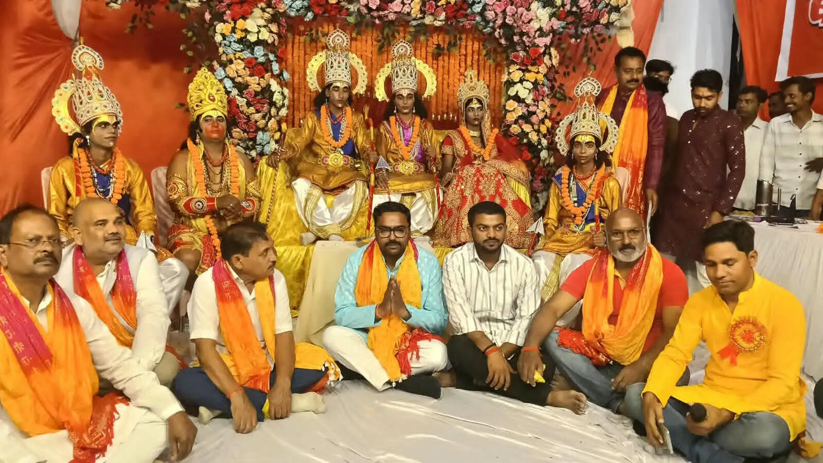 लीला स्थलों पर प्रभु श्री राम के राज्याभिषेक का मनमोहक मंचन