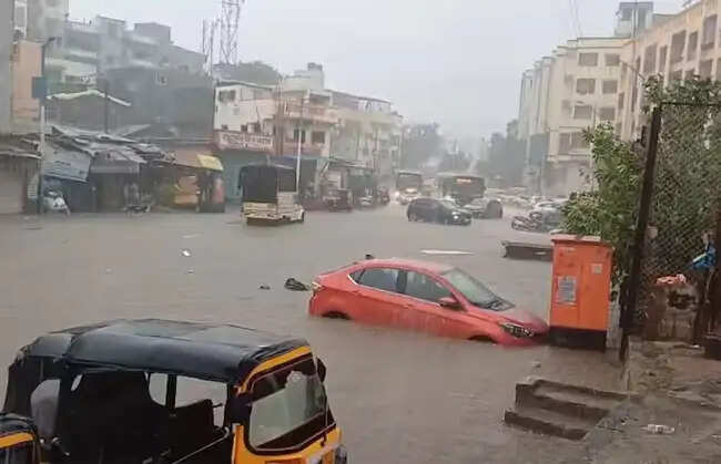 पुणे में बेमौसम बारिश से कई इलाके जलमग्न, पेड़ गिरने से महिला की मौत
