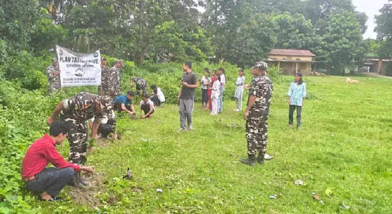 एसएसबी ने चलाया व्यापक पौधारोपण अभियान, पर्यावरण संरक्षण का दिया संदेश