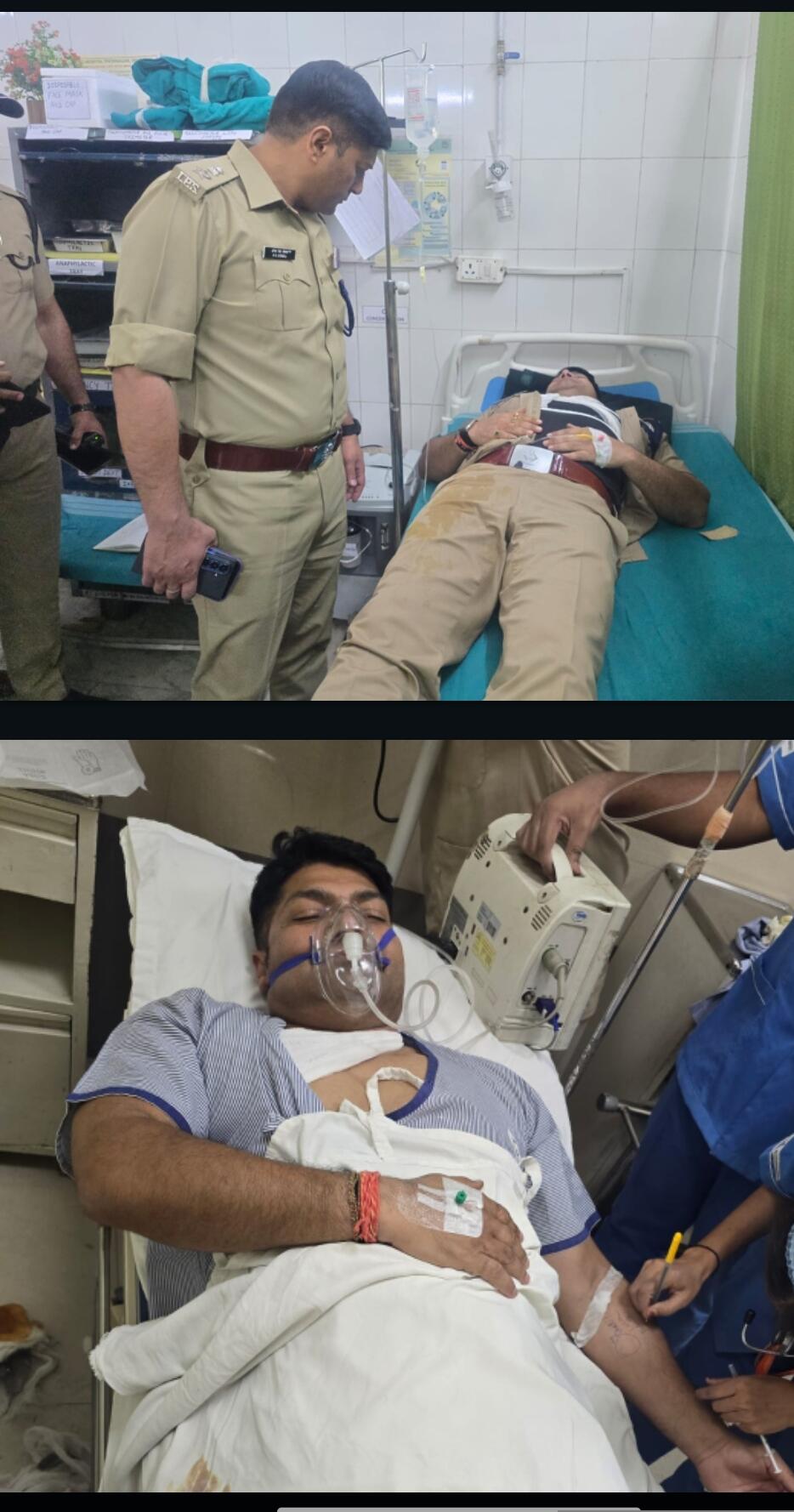 मुठभेड़ में बदमाश ढेर,थाना प्रभारी समेत दो घायल