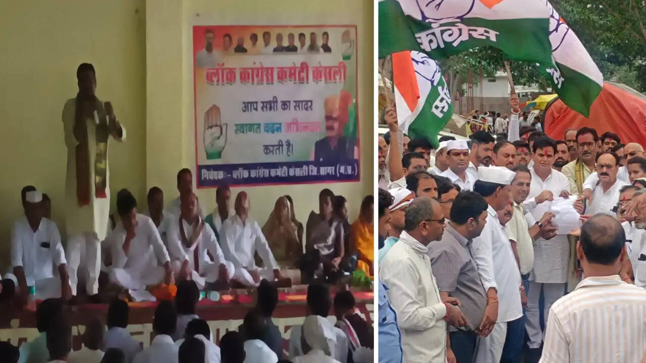 सागर: केसली को सूखाग्रस्त घोषित करने और जनसमस्याओं को लेकर कांग्रेस का राज्यपाल के नाम सौंपा ज्ञापन