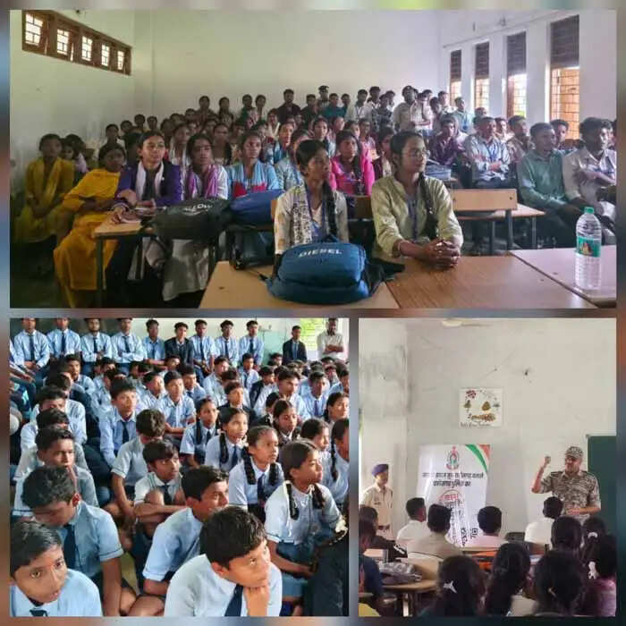साइबर जागृति अभियान के तहत विद्यार्थियों को साइबर अपराधों से बचाव की दी गई जानकारी