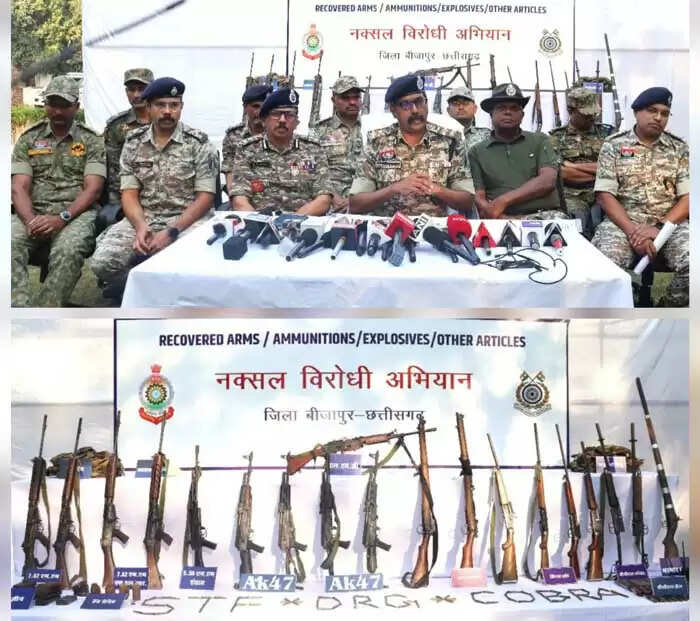 छत्तीसगढ़ के बीजापुर मुठभेड़ में मारे गए 18 में से 16 इनामी नक्सलियाें की हुई शिनाख्त